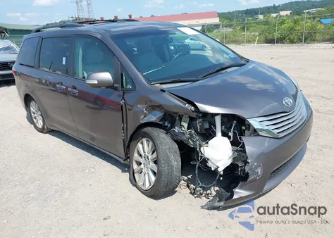 2015 Toyota Sienna Limited Premium 7 Passenger z USA, uszkodzony, nr VIN 5TDYK3DC6FS613278